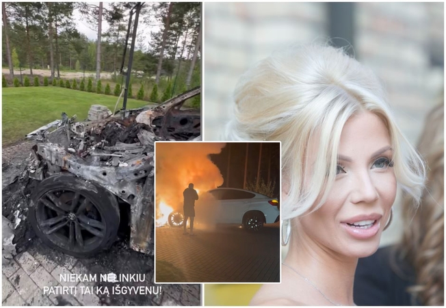 Prabangų M. Bui BMW rijo liepsnos: tai – buvusio vyro kerštas?