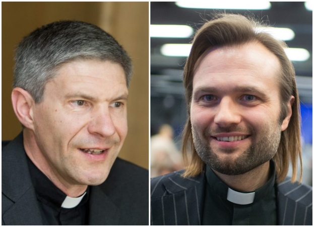 Lionginas Virbalas SJ (kairėje) ir Algirdas Toliatas