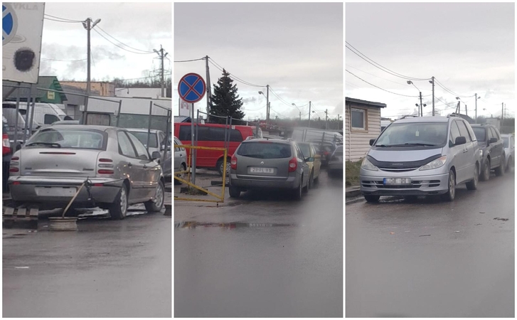 Fiksuoja nuolatinius pažeidimus prie automobilių turgaus, bet baudos – nė motais