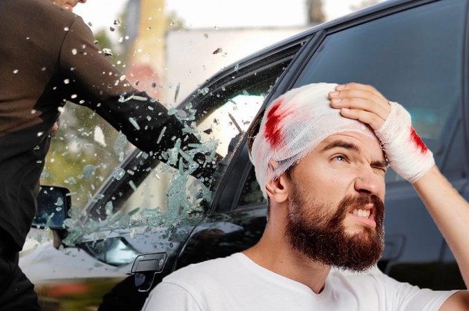 Paryčių kriminalas Kaune: jauną vyrą užpuolė ir sumušė automobilyje, pavogė tūkstančius eurų