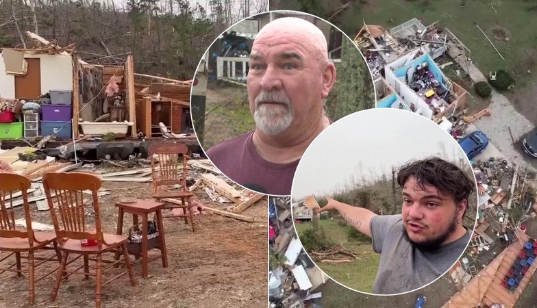 Tornado siaubą išgyvenę žmonės: nieko panašaus nebuvome matę