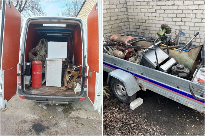 Akibrokštas: jauno vyro vairuotam mikroautobuse – ne tik vogtas metalas, bet ir ieškoma šešiolikmetė