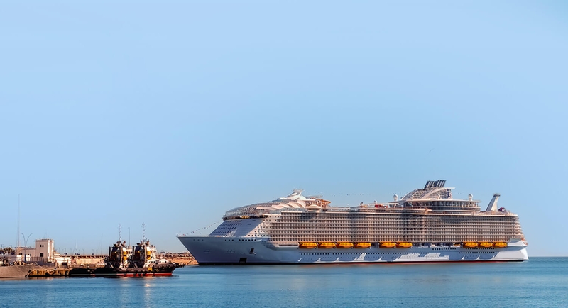 "Harmony of the seas". Vienas didžiausių pasaulyje kruizinių laivų, kuriame įmonių grupės „Litana“ specialistai atliko 40 proc. korpuso, 30 proc. vamzdžių tiesimo ir 20 proc. dažymo darbų.