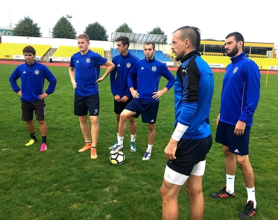 Per pertrauką čempionate „Atlanto“ futbolininkai plušės treniruotėse