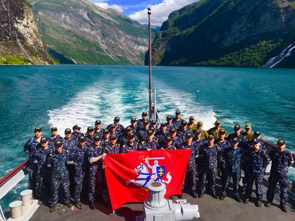 „Kuršis“ grįžo iš nuolatinės parengties NATO laivų grupės budėjimo