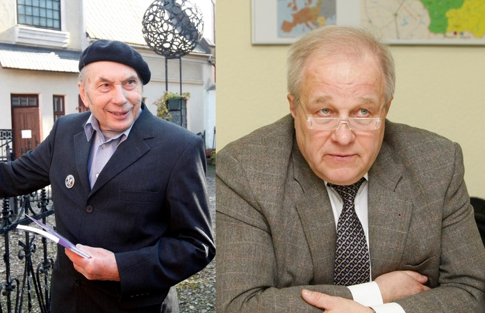 Nei muziejininkas bei visuomenininkas D.Varkalis (kairėje), nei miestui pačiu sudėtingiausiu istoriniu momentu vadovavęs V.Čepas iki šiol netapo Klaipėdos garbės piliečiais, nes ne visi valdžioje esantys politikai šiam siūlymui pritaria.