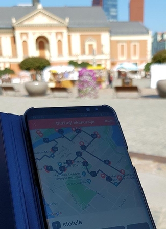 Ekskursija: programėlėje išdėstyti Klaipėdos maršrutai su patraukliomis vietomis.