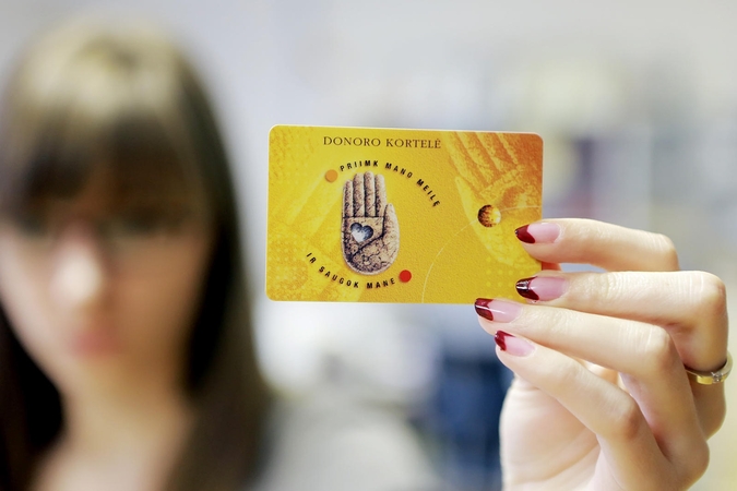 Organų donorai – be Donoro kortelių