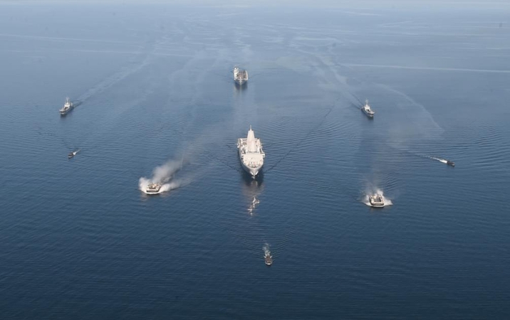 Misija: pernai NATO karinių pratybų „Baltops“ laivai manevravo prie Vokietijos krantų.