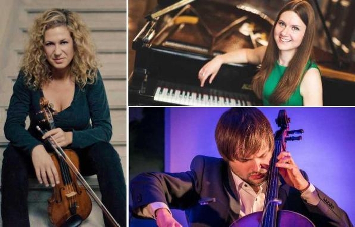 Smuikininkė G.Masin, pianistė B.Osina ir violončelininkas G.Pyšniakas.