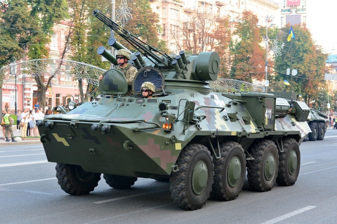 Kijeve vyksta Ukrainos Nepriklausomybės dienos proga surengtas karinis paradas
