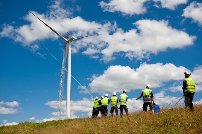 Elektros iš vėjo gamyba Lietuvoje išaugo daugiau nei 50 procentų