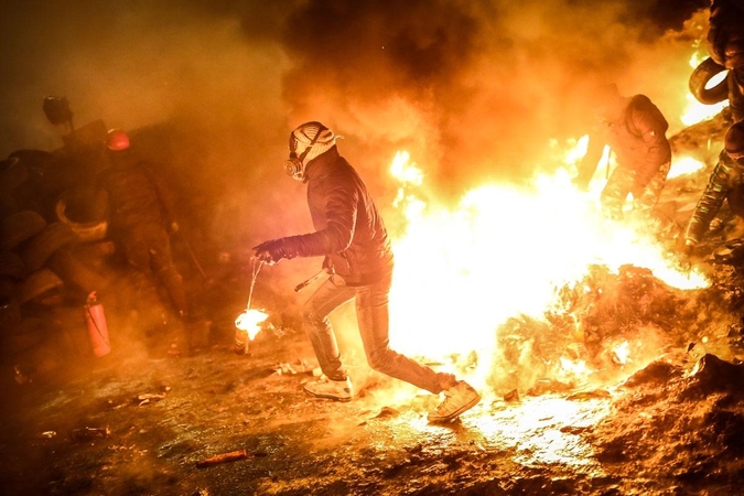 Dramatiški įvykiai Kijeve – kitu žvilgsniu (išskirtinis vaizdo reportažas)