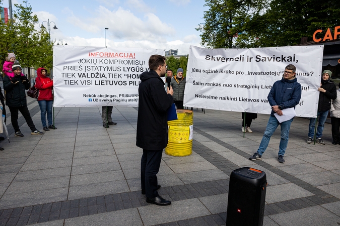 Piketas prie Ekonomikos ir inovacijų ministerijos
