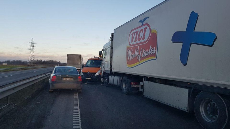 Avarija "Via Balticos" atkarpoje apsunkino eismą
