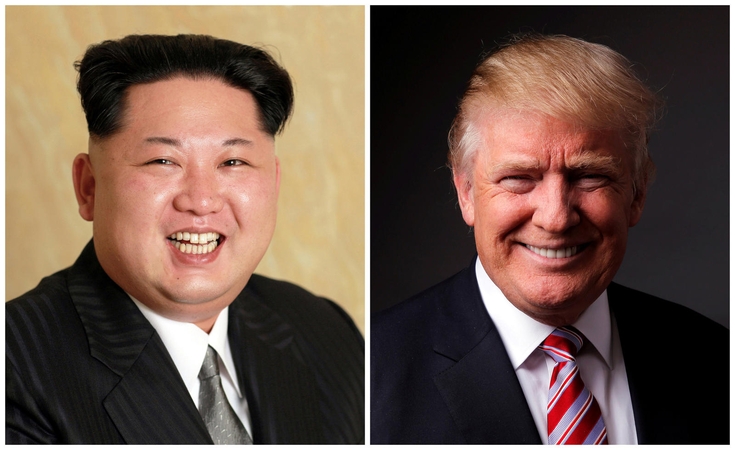 Kim Jong Unas ir Donaldas Trumpas