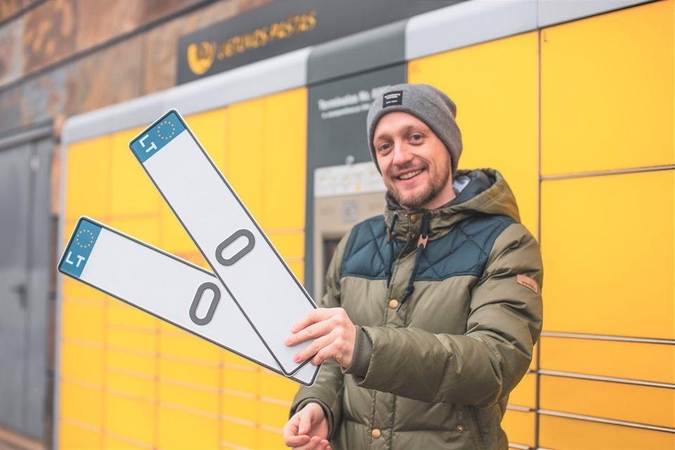 Automobilio registracijos liudijimas ir numerio ženklas – ir per siuntų terminalus