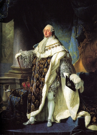 XVIII a. pabaigoje tapytas paveikslas, vaizduojantis karalių Liudviką XVI