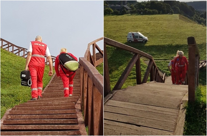 Neeilinė medikų ištvermė: su gaivinimo aparatūra – į statų piliakalnį