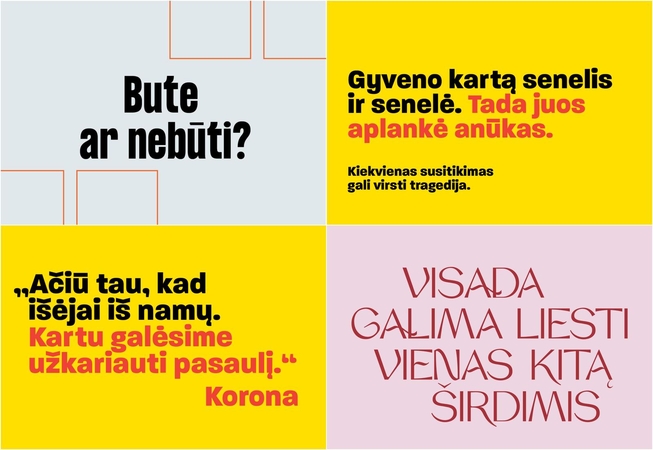 „Bute ar nebūti“: tokiais šūkiais Vilnius ragins lietuvius likti namuose