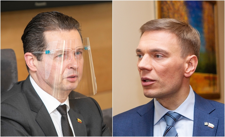 Aidas Gedvilas (kairėje) ir Mindaugas Puidokas