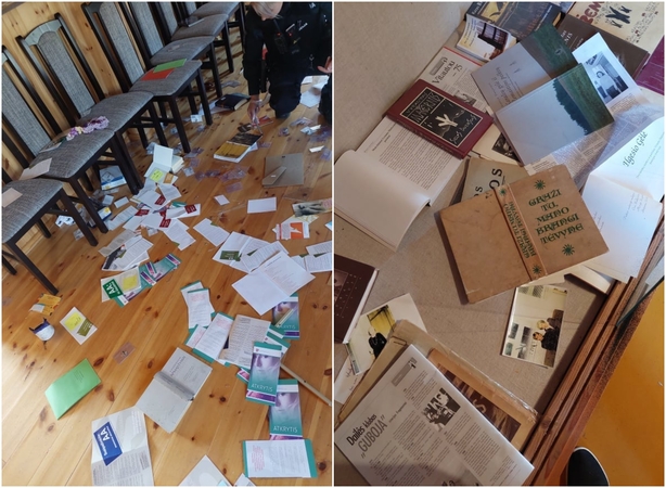 Pyktis: anoniminių alkoholikų klube vagis išmėtė ten laikomą literatūrą, muziejuje tik pavartė knygas.