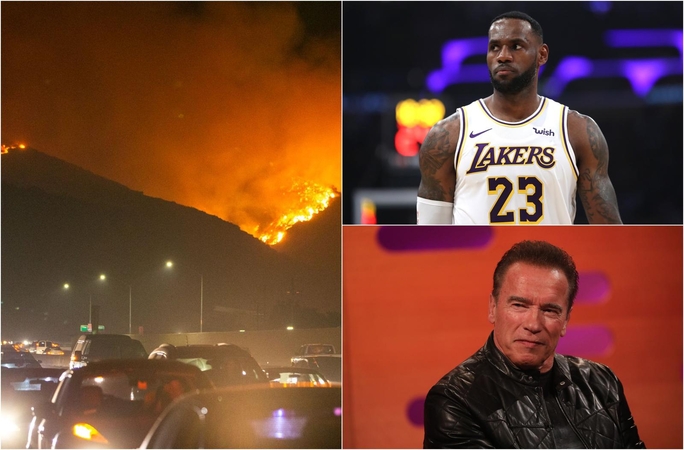 LeBronas Jamesas ir Arnoldas Schwarzeneggeris