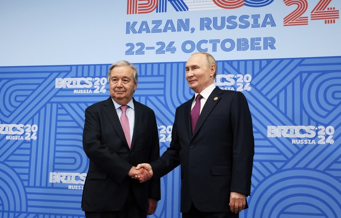 Antonio Guterresas ir Vladimiras Putinas