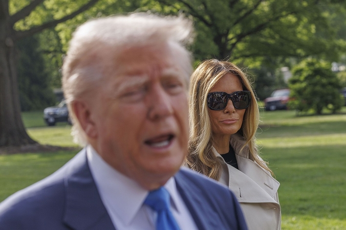Donaldas Trumpas su žmona