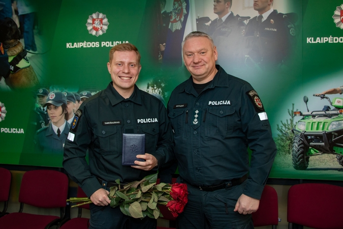 Iš kairės: Audrius Tamošauskas ir Alfonsas Motuzas