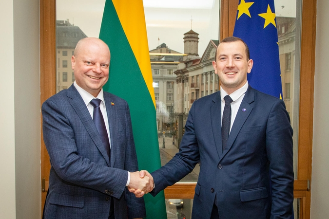 Saulius Skvernelis ir Virginijus Sinkevičius