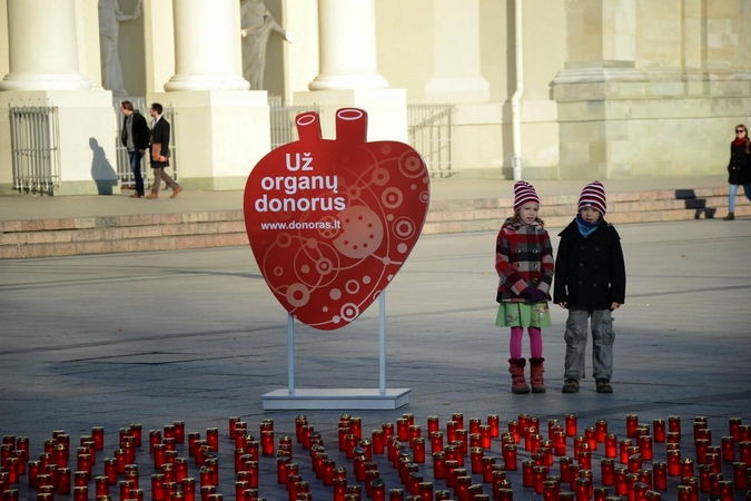 1607 organų donorams bus uždegtos „Gyvasties“ žvakelės