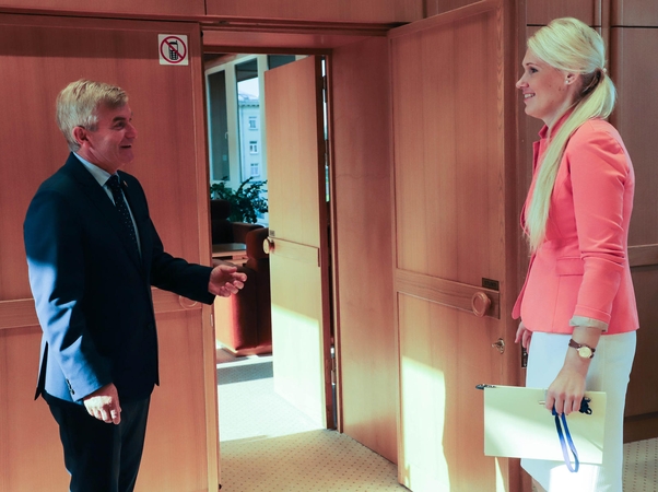 Viktoras Pranckietis ir Laura Matjošaitytė