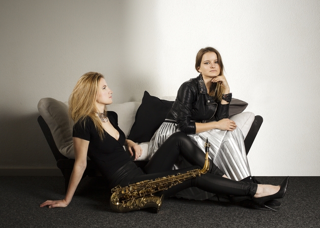 AKMI DUO: saksofonininkė V.Michaud ir pianistė A.Šileikaitė.