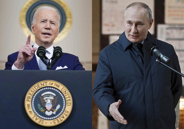 Joe Bidenas ir Vladimiras Putinas