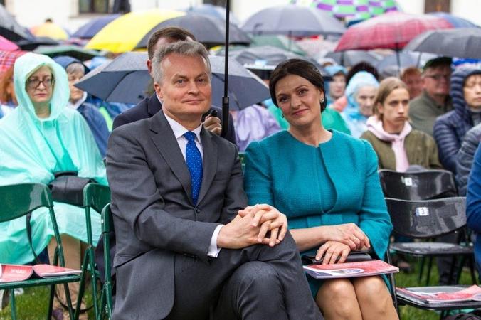 Gitanas Nausėda su žmona