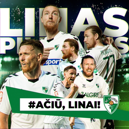 Ačiū, Linai: šeštadienį į Dariaus ir Girėno stadioną sugrįš L. Pilibaitis 