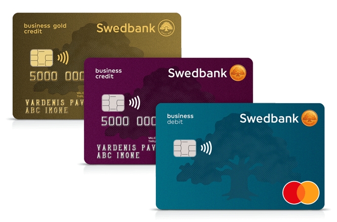 „Swedbank“ pasiūlė naujo dizaino mokėjimo korteles verslo klientams