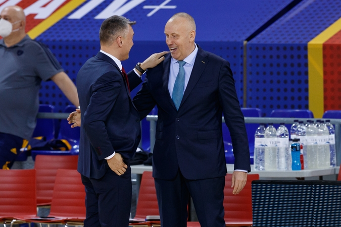Šarūnas Jasikevičius ir Rimas Kurtinaitis