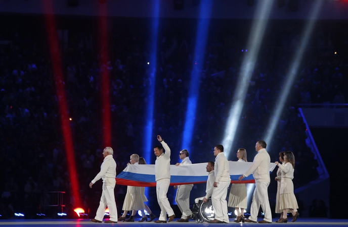 Ukrainos parolimpinė komanda metė iššūkį Rusijos lyderiui V. Putinui