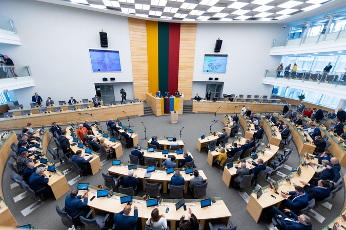 Opozicijai nebalsavus Seimas kol kas nepriėmė 2023-ųjų PSDF biudžeto