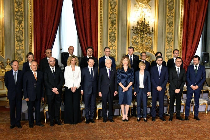 G. Conte prisaikdintas naujos Italijos vyriausybės vadovu
