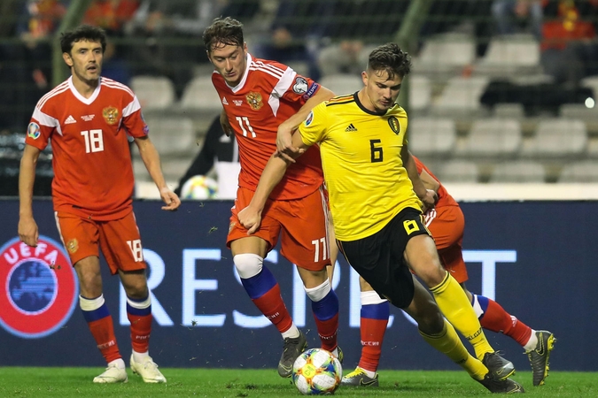  Belgija 3:1 nugalėjo Rusiją