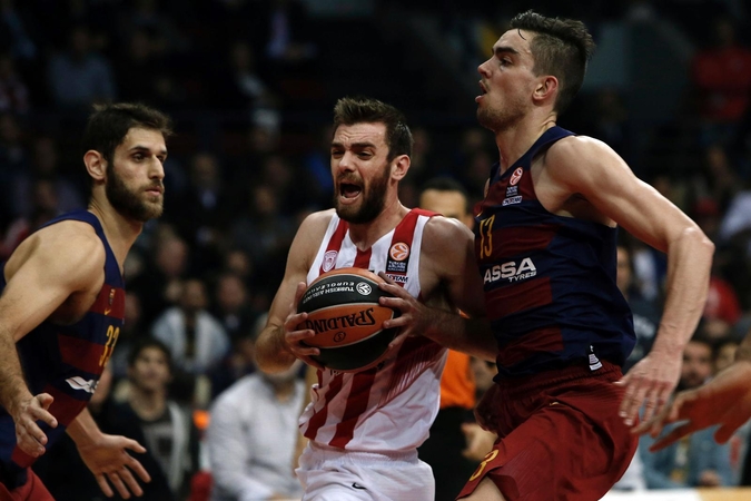 „Olympiacos“ krepšininkai patiesė "Barcelona" ekipą