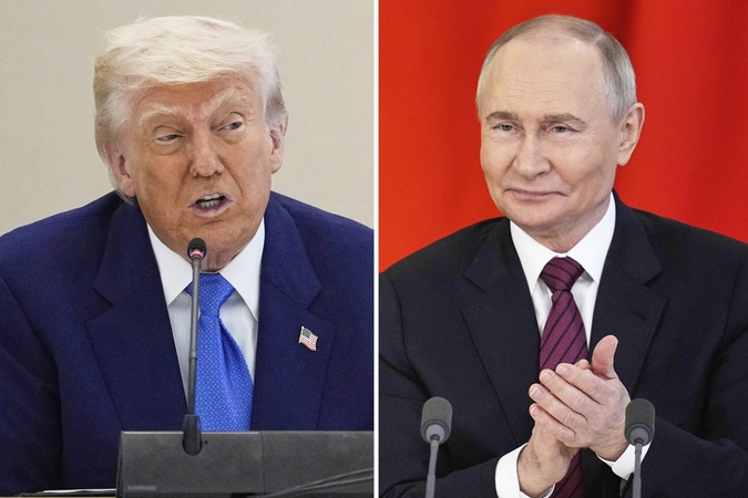 Donaldas Trumpas ir Vladimiras Putinas