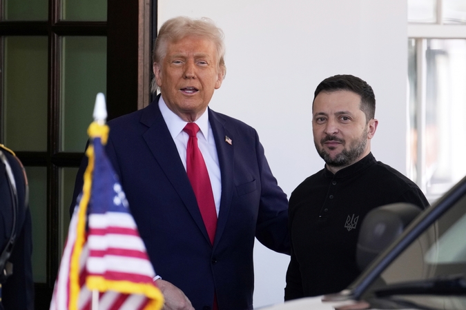 Donaldas Trumpas ir Volodymyras Zelenskis
