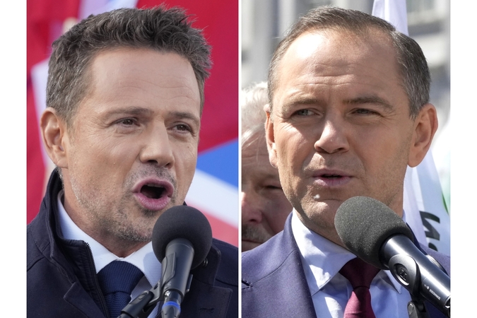 Rafalas Trzaskowskis ir Karolis Nawrockis