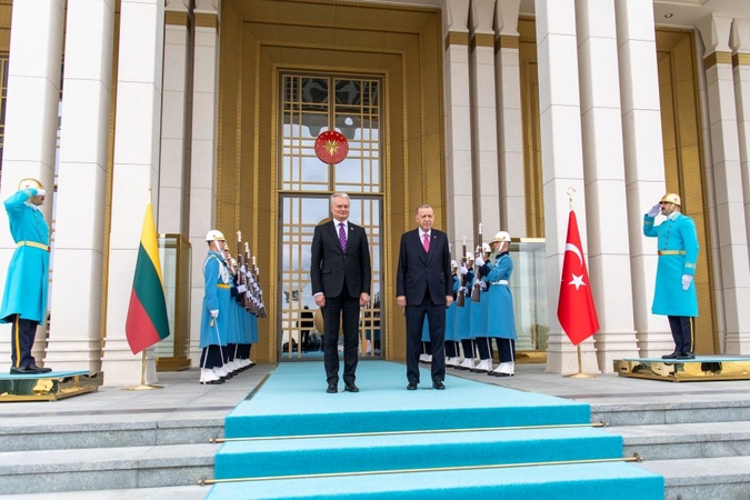 Gitanas Nausėda ir Recepas Tayyipas Erdoganas