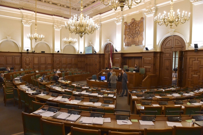 Latvijos Saeima trečiadienį vidurdienį turėtų balsuoti dėl naujos vyriausybės