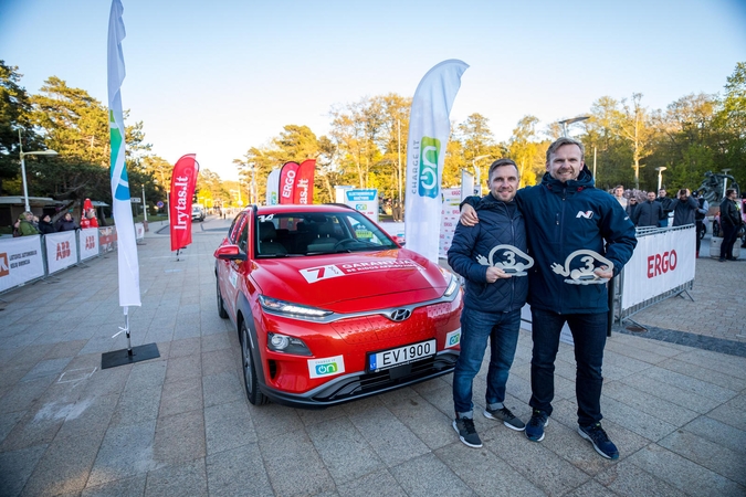 Naujas elektromobilių varžybų rekordas: iš Vilniaus į Palangą – per 3 val. 28 min. 